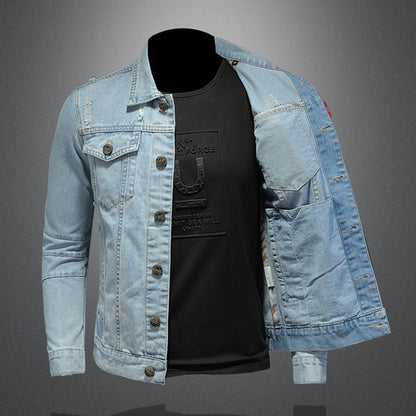 New DSQ2-2025-19 Men's Fashion Denim Jacket For Warmth