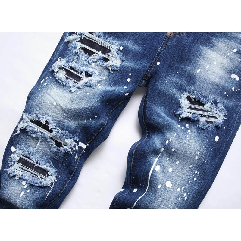 New DSQ2-2025-07 Fashion Mip-Mop Men's Jeans Trousers