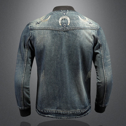 New DSQ2-2025-04 Men's Fashion Denim Jacket For Warmth