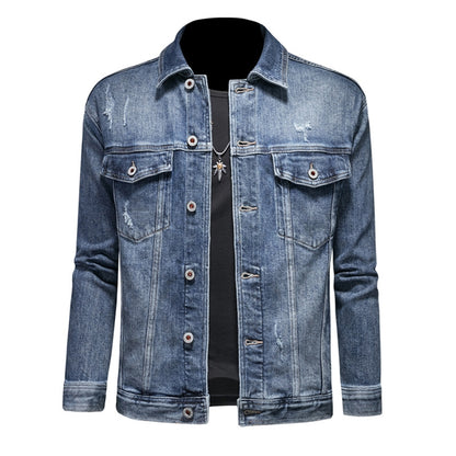 New DSQ2-2025-06 Men's Fashion Denim Jacket For Warmth