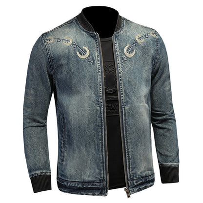 New DSQ2-2025-04 Men's Fashion Denim Jacket For Warmth