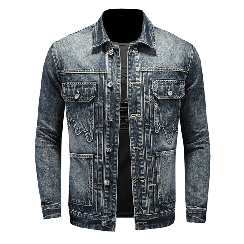 New DSQ2-2025-09 Men's Fashion Denim Jacket For Warmth