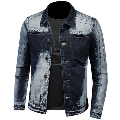 New DSQ2-2025-10 Men's Fashion Denim Jacket For Warmth