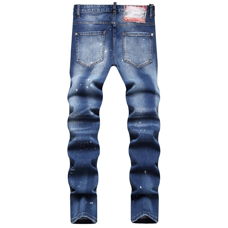 New DSQ2-2025-11 Fashion Mip-Mop Men's Jeans Trousers