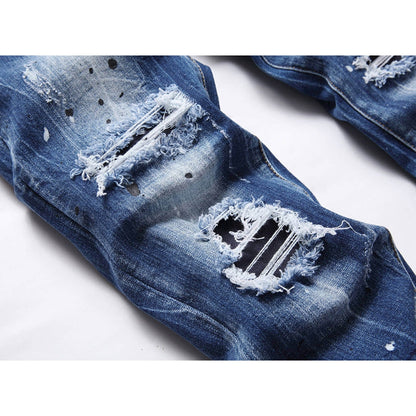2026 New Men's Ink Splash Jeans