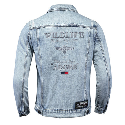 New DSQ2-2025-21 Men's Fashion Denim Jacket For Warmth