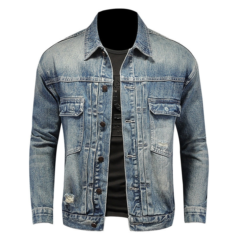 New DSQ2-2025-11 Men's Fashion Denim Jacket For Warmth