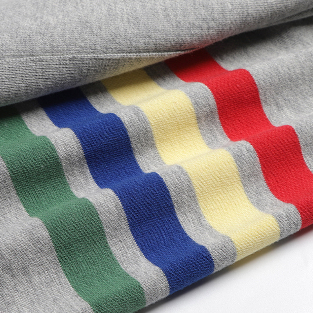 1229-29 Men' Rainbow Four poles Hoodie